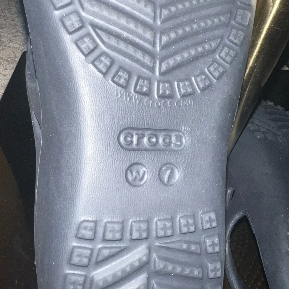 CROCS Black Textured Sandals - Picture 4 of 4